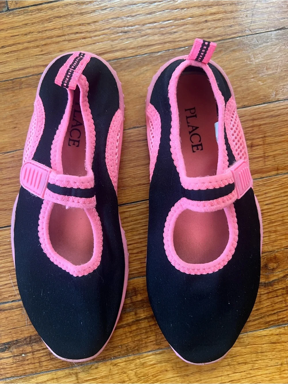 Place Black and Pink Kids Mary Jane Water Shoes
